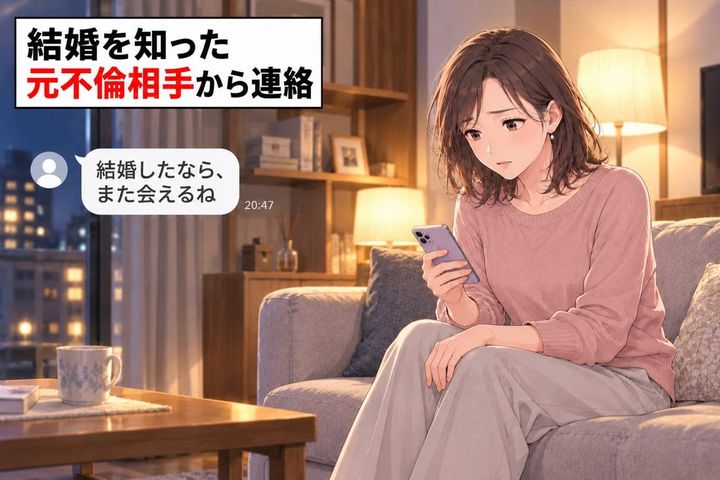 「結婚したなら、また会えるね」不倫相手だった彼から１年ぶりの連絡。私の結婚を“会う口実”にするなんて