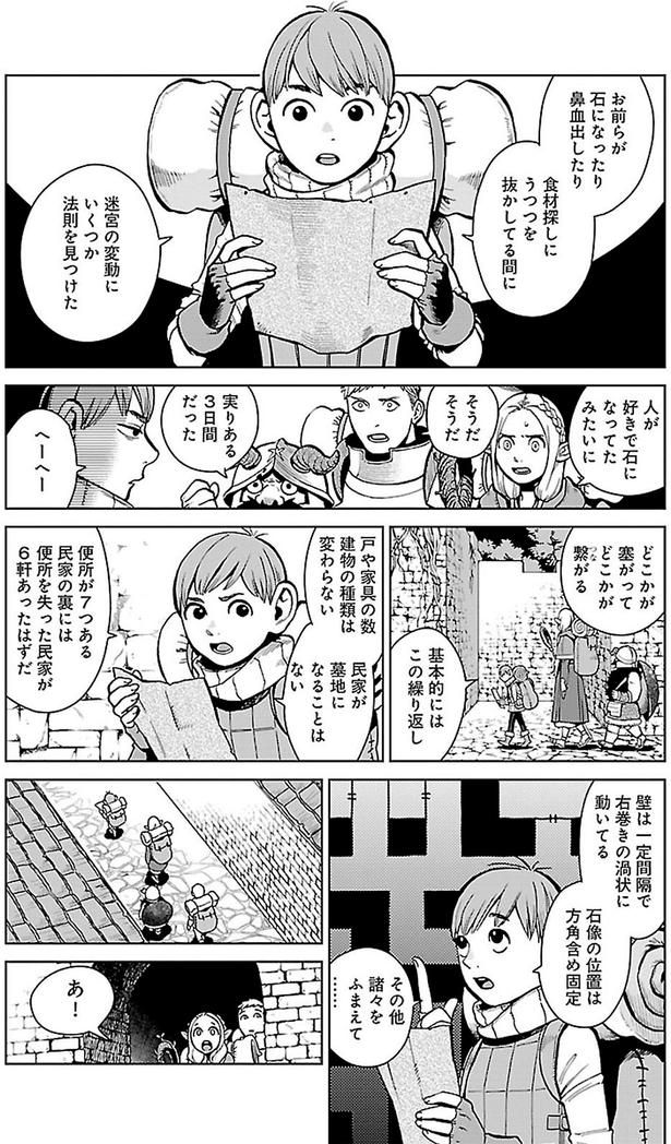 迷宮の変動にいくつか法則を見つけた （C）九井諒子／KADOKAWA