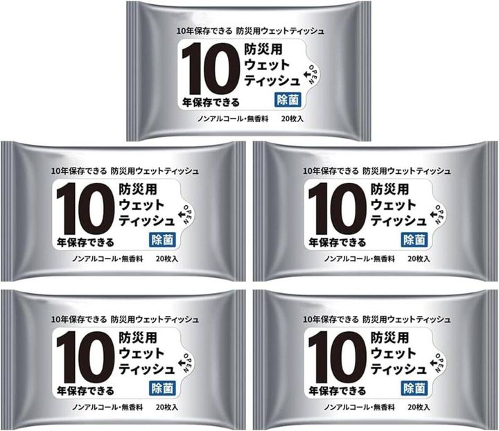 Pino Jerry 防災用ウェットティッシュ ノンアルコール