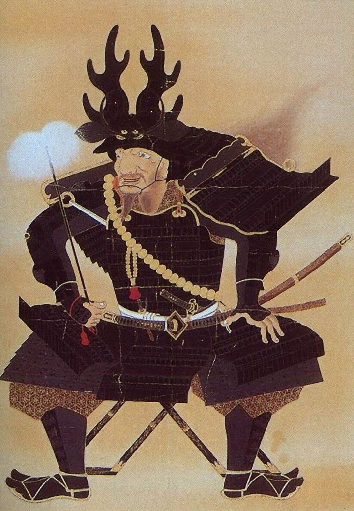 本多忠勝の肖像画、江戸時代（良玄寺所蔵）