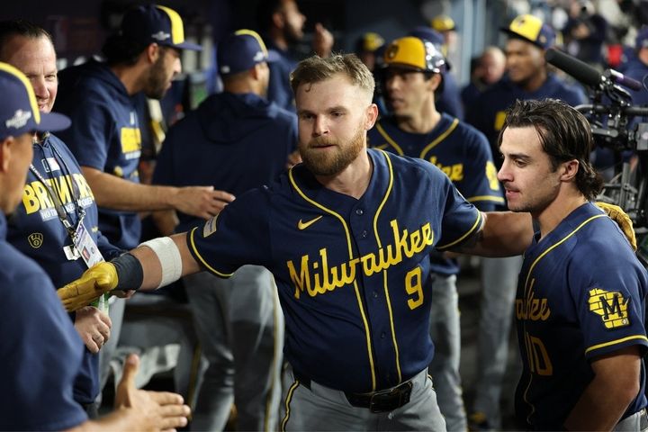 ブルワーズのジェイク・バウアーズ（C）Getty Images