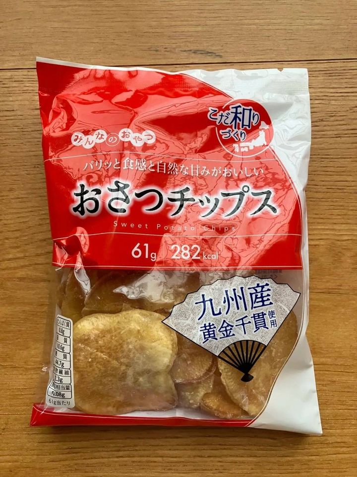 ダイソー：村田製菓 みんなのおやつ おさつチップス 61g