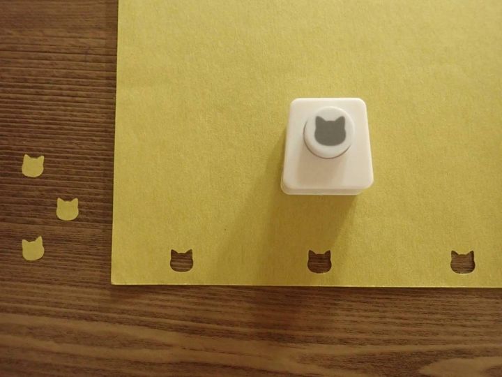 ダイソー：クラフトパンチ(ミニ、猫型)
