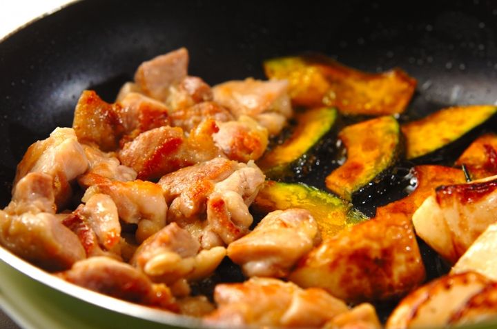 鶏と野菜のソテーサラダの作り方2
