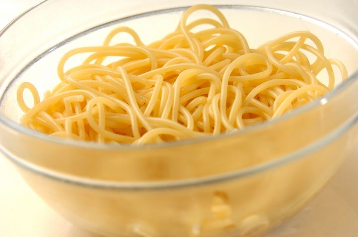 塩昆布バタースパゲティーの作り方2